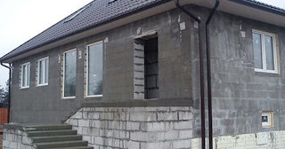 Фасад из газобетона для дома в Кизилюрте - Строй-Кзт, качественная отделка от 2113 руб.